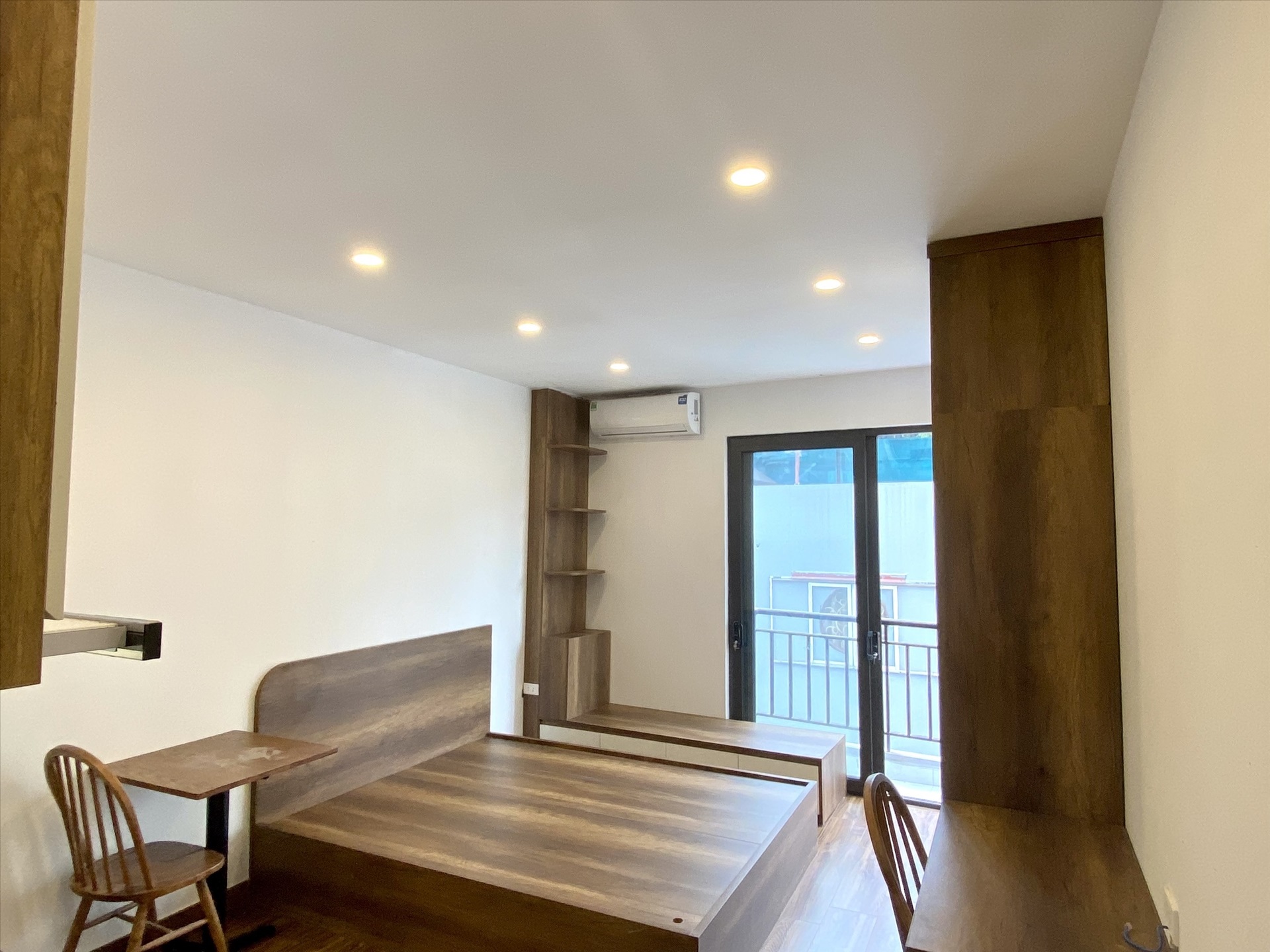 Phòng trọ Studio 25m2 tại THT Land Pháo Đài Láng - Đống Đa - Phòng ngủ