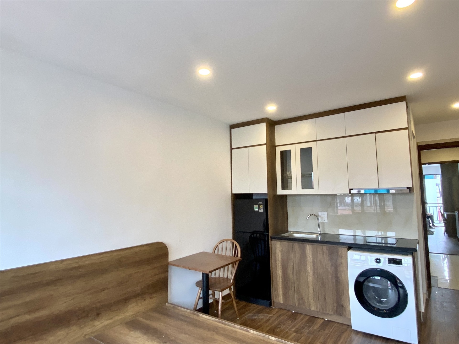 Phòng trọ Studio 25m2 tại THT Land Pháo Đài Láng - Đống Đa - Phòng bếp