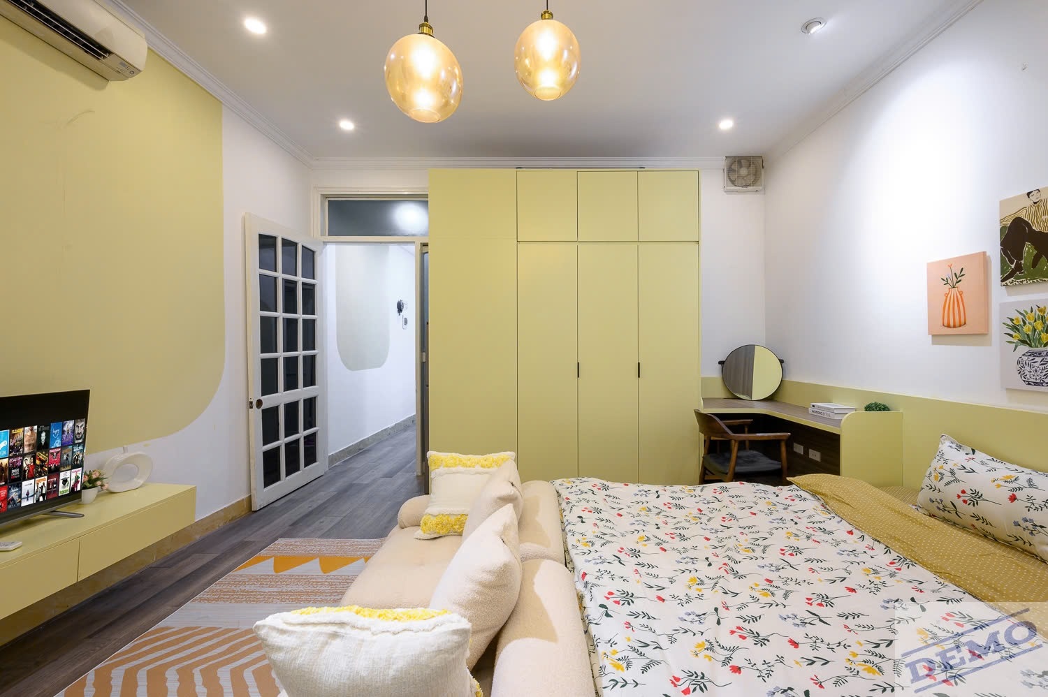 Phòng trọ Studio 40m2 tại THT Land Tôn Đức Thắng - Đống Đa - Phòng ngủ