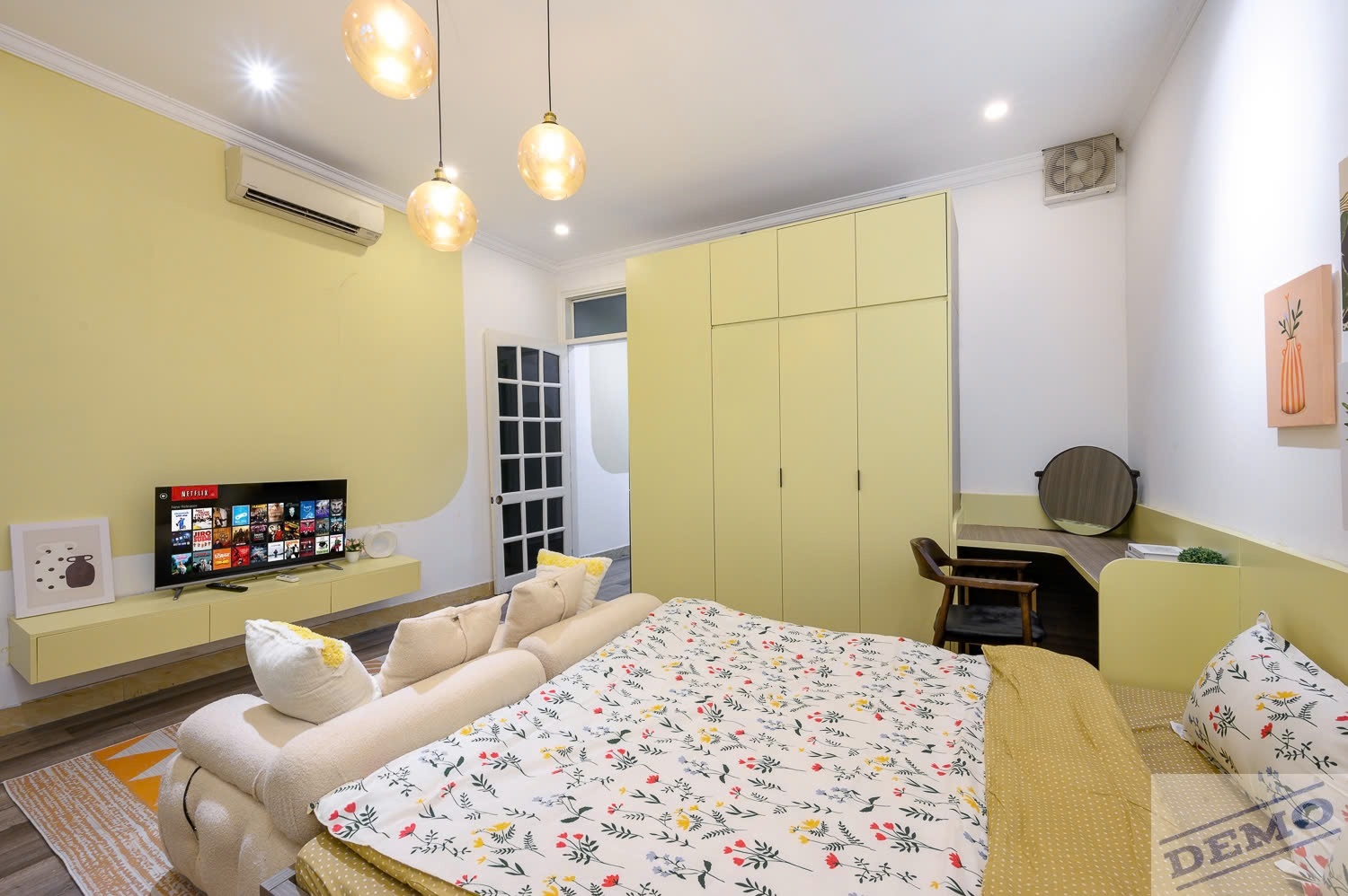 Phòng trọ Studio 40m2 tại THT Land Tôn Đức Thắng - Đống Đa - Phòng ngủ