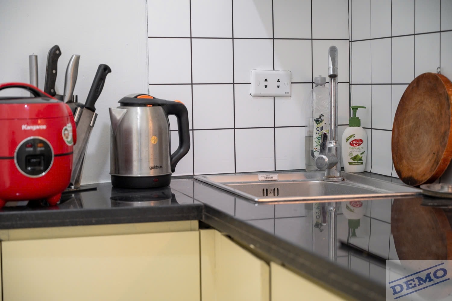 Phòng trọ Studio 40m2 tại THT Land Tôn Đức Thắng - Đống Đa - Phòng bếp