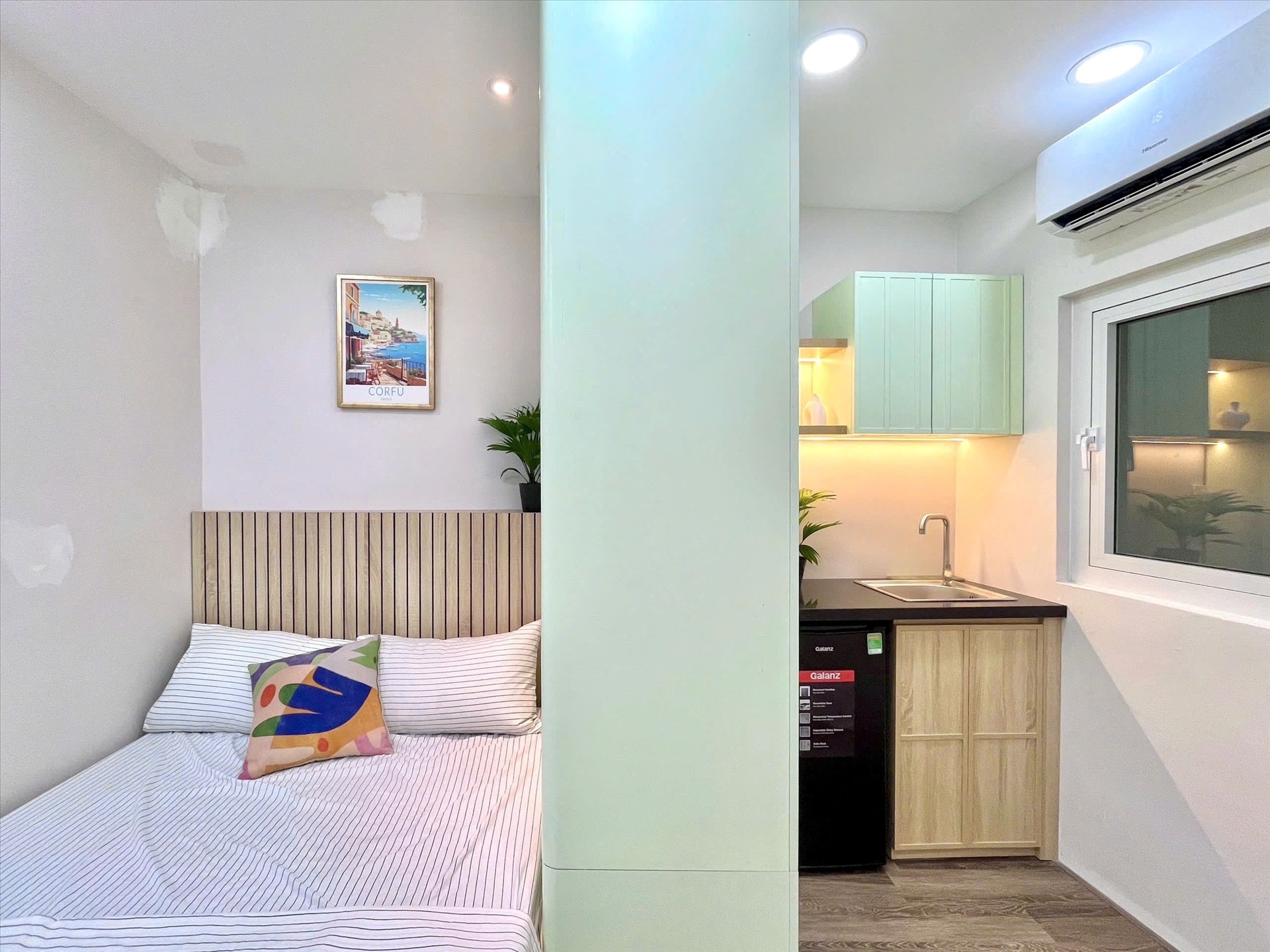 Phòng trọ Studio 25m2 tại LightHouse Huỳnh Văn Bánh - Phú Nhuận - Phòng ngủ