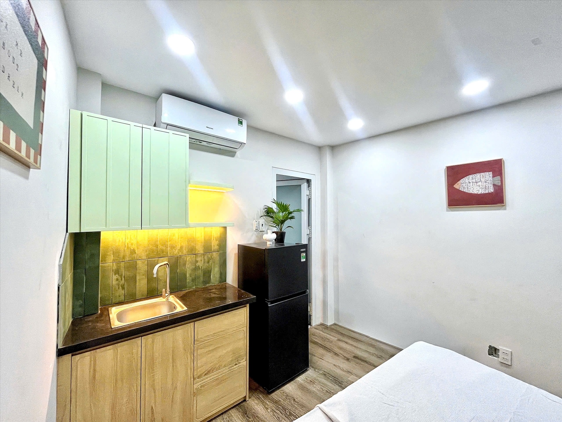 Phòng trọ Studio 20m2 tại LightHouse Huỳnh Văn Bánh - Phú Nhuận - Phòng bếp