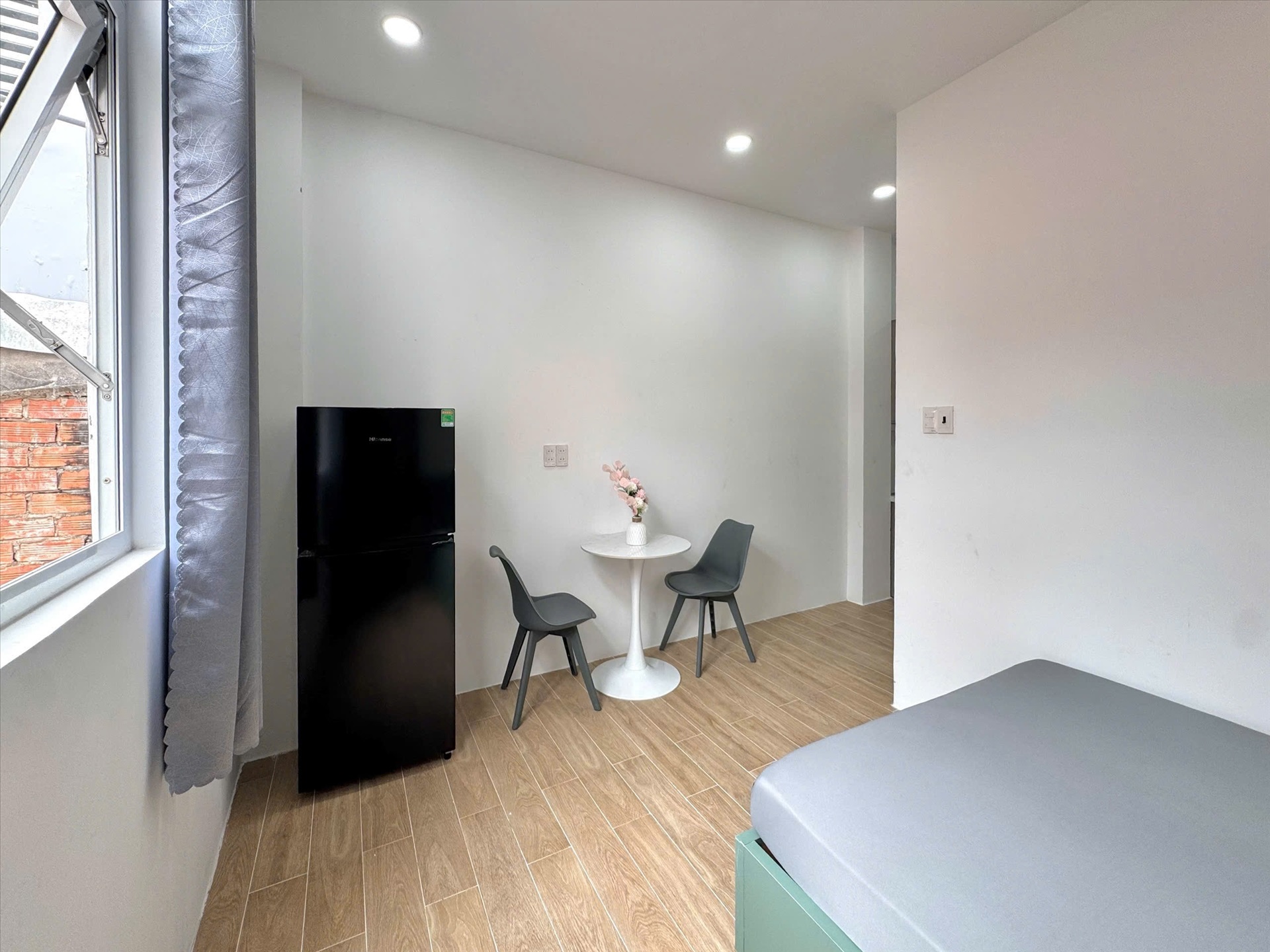 Phòng trọ Studio 25m2 tại Jinjoo Home Đường số 1 - Tân Bình - Phòng ngủ