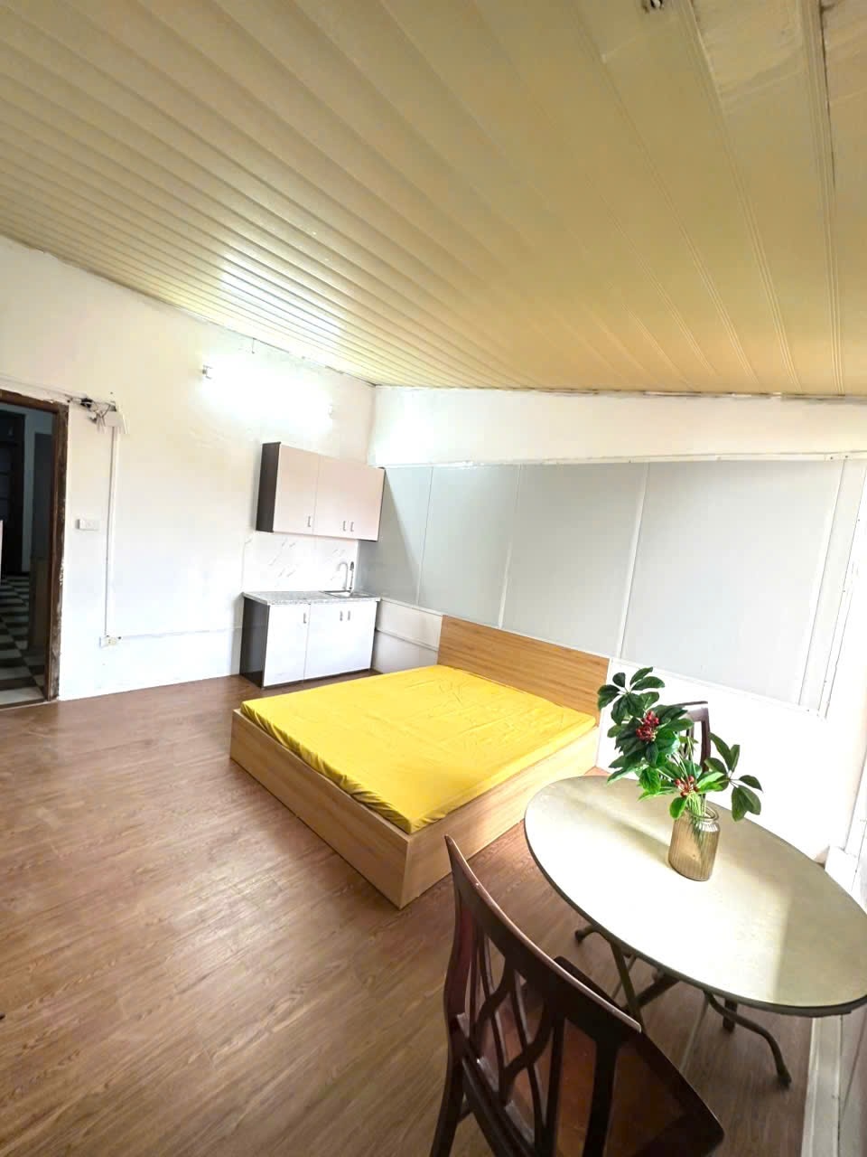 Phòng trọ Studio 27m2 tại NT House Nguyễn Khuyến - Đống Đa - Phòng ngủ