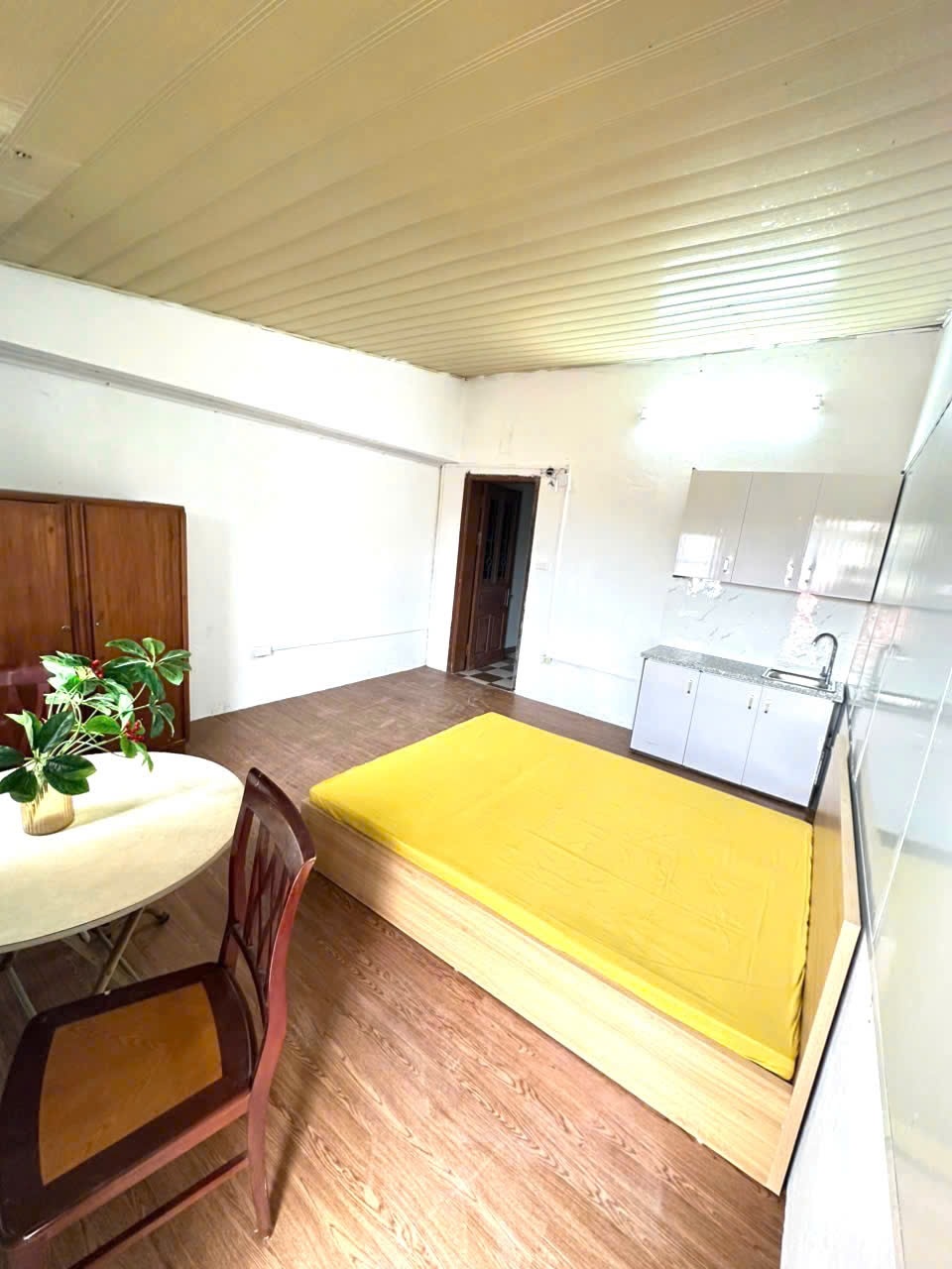 Phòng trọ Studio 27m2 tại NT House Nguyễn Khuyến - Đống Đa - Phòng ngủ