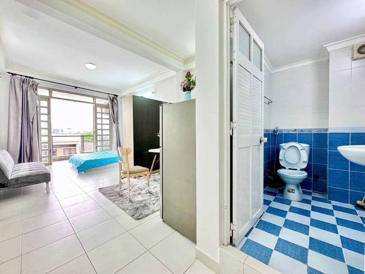 Phòng trọ Studio 30m2 tại Jinjoo Home Bến Cát - Tân Bình - Phòng bếp