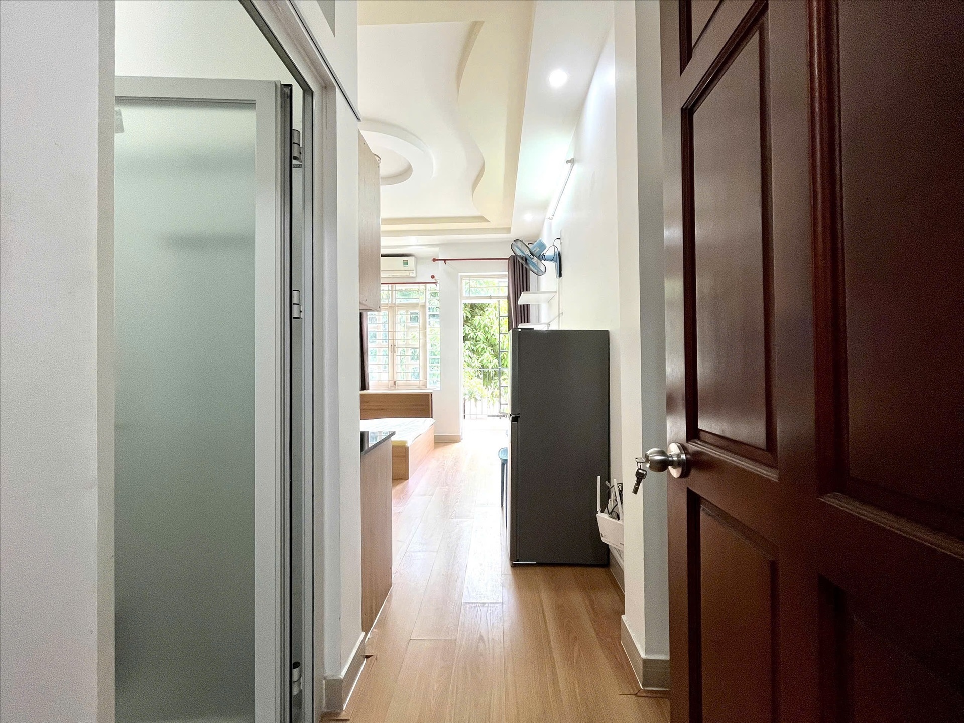 Phòng trọ Studio 30m2 tại Jinjoo Home Đỗ Thúc Tịnh - Gò Vấp - Phòng ngủ