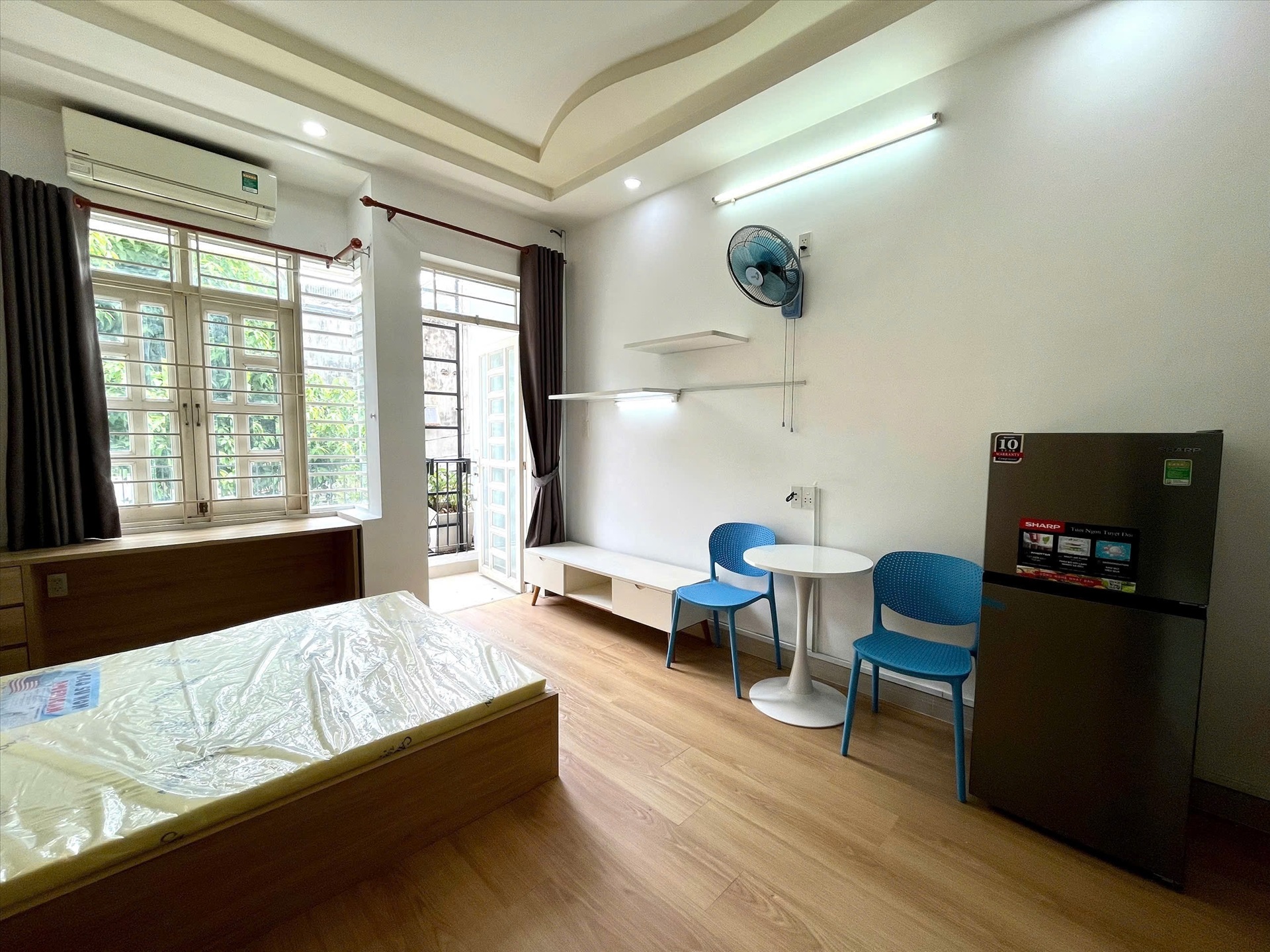 Phòng trọ Studio 30m2 tại Jinjoo Home Đỗ Thúc Tịnh - Gò Vấp - Phòng ngủ