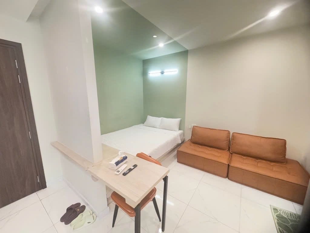 Phòng trọ Studio 30m2 tại PTC House 1 Nguyễn Cư Trinh - Quận 1  - Phòng ngủ