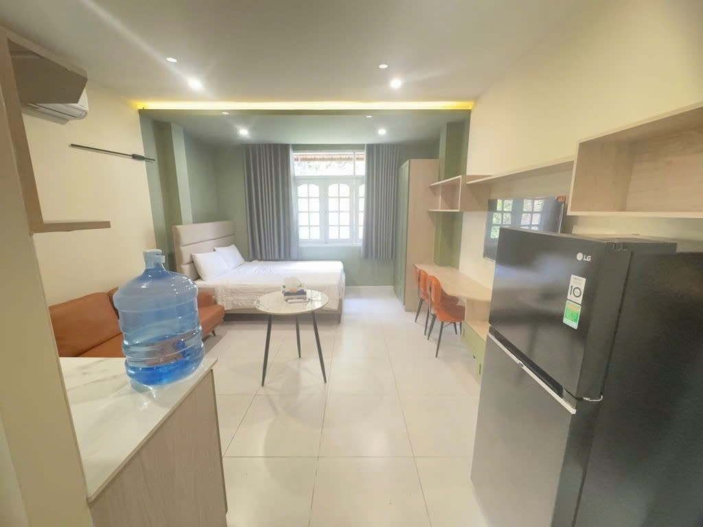 Phòng trọ Studio 30m2 tại PTC House 1 Nguyễn Cư Trinh - Quận 1  - Phòng ngủ