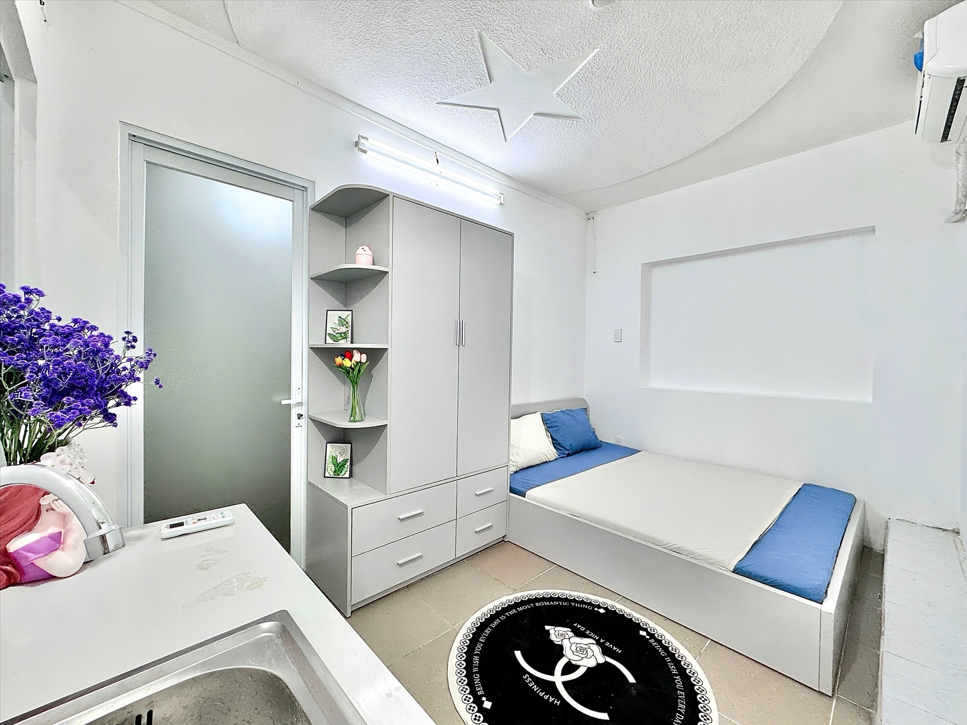 Phòng trọ Studio 20m2 tại CN Home Vũ Tùng - Bình Thạnh - Phòng ngủ