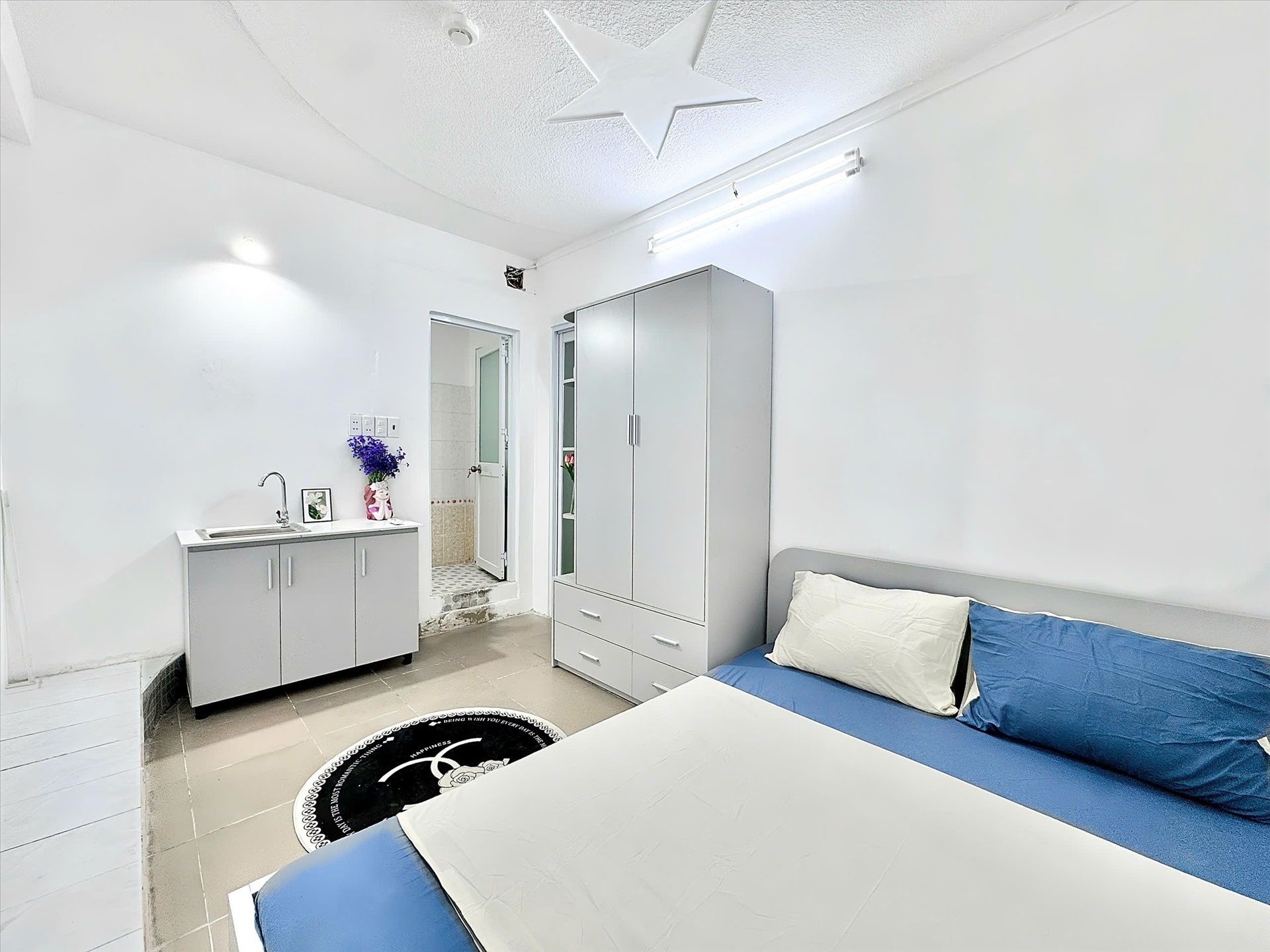 Phòng trọ Studio 20m2 tại CN Home Vũ Tùng - Bình Thạnh - Phòng ngủ