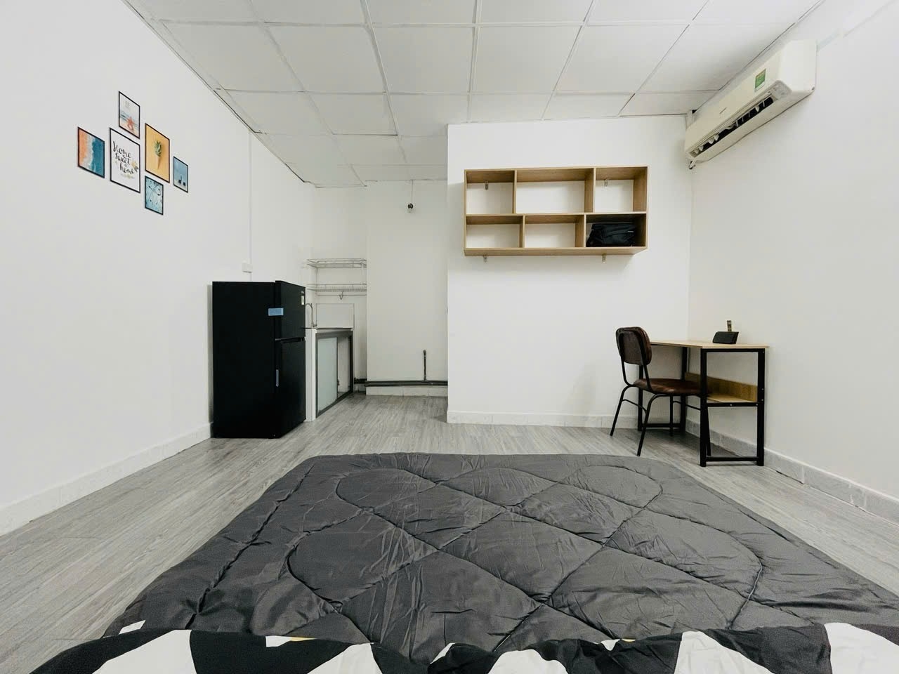 Phòng trọ Studio 25m2 tại Jinjoo Home Đỗ Tấn Phong - Phú Nhuận - Phòng ngủ