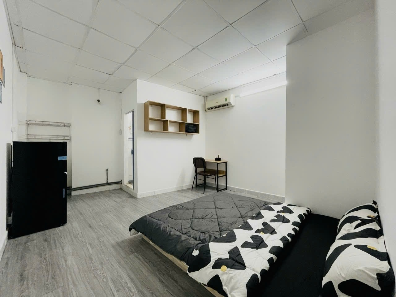 Phòng trọ Studio 25m2 tại Jinjoo Home Đỗ Tấn Phong - Phú Nhuận - Phòng ngủ