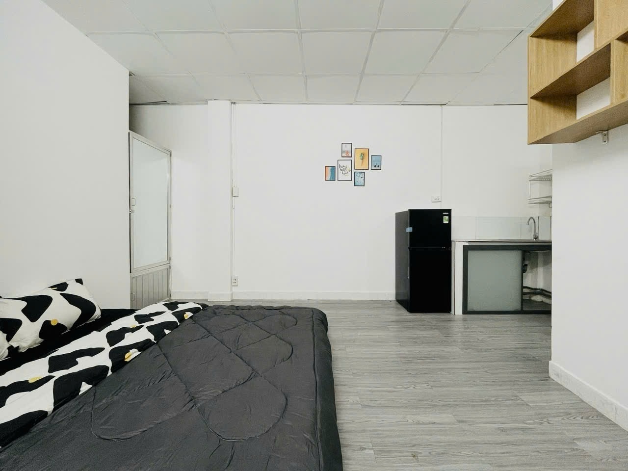 Phòng trọ Studio 25m2 tại Jinjoo Home Đỗ Tấn Phong - Phú Nhuận - Phòng ngủ