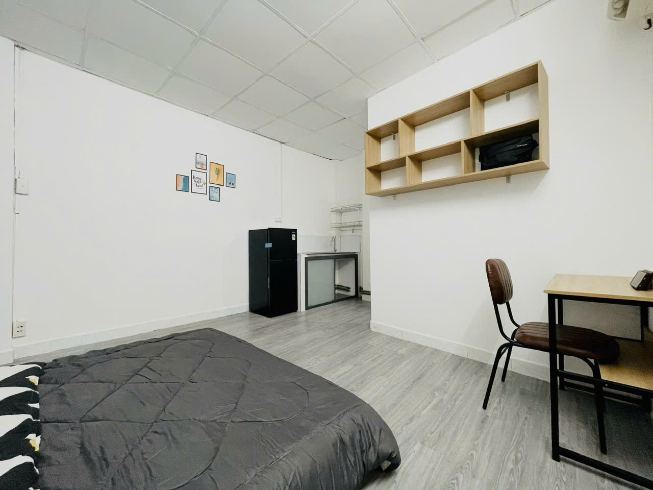 Phòng trọ Studio 25m2 tại Jinjoo Home Đỗ Tấn Phong - Phú Nhuận - Phòng ngủ