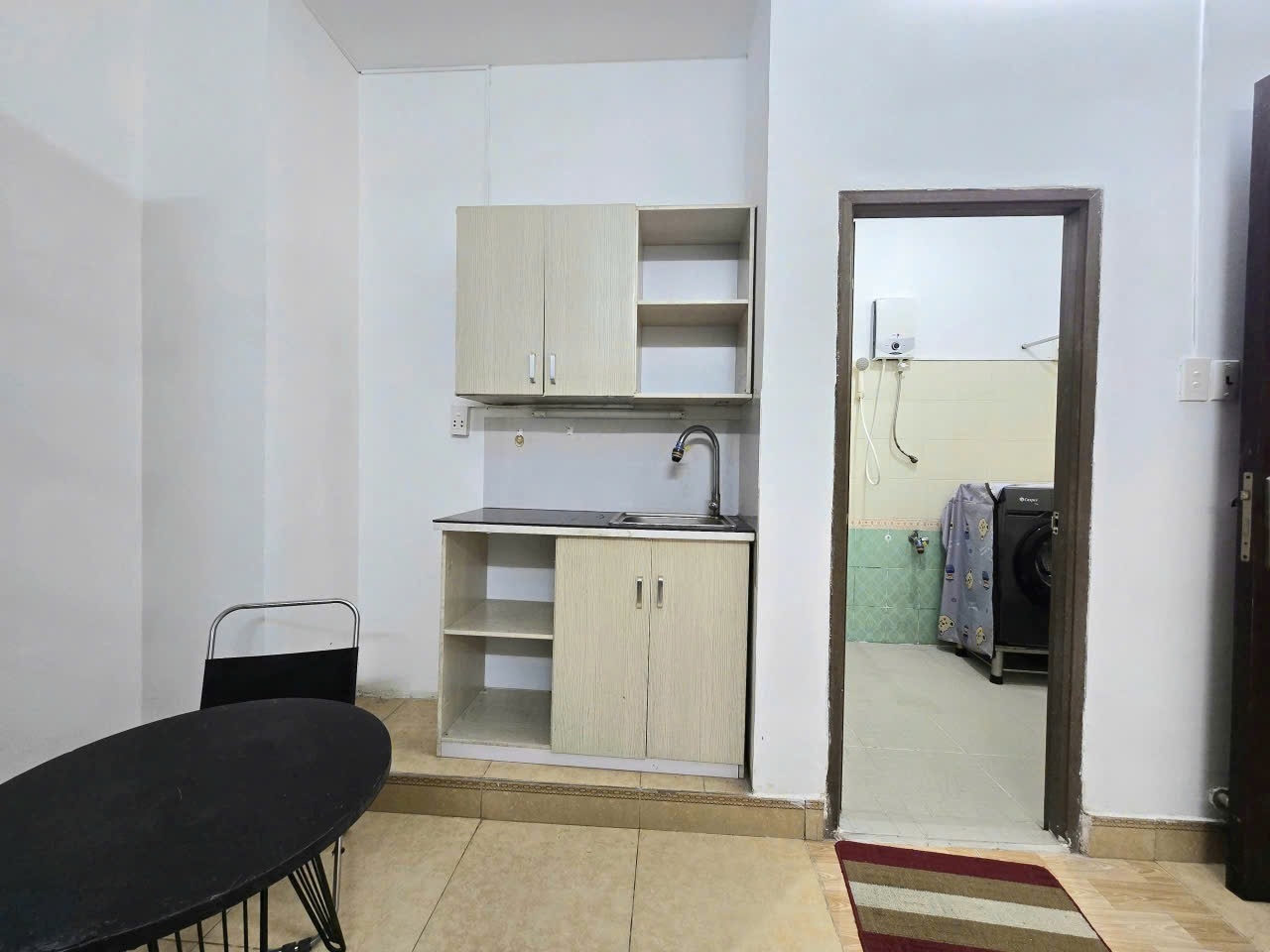 Phòng trọ Studio 25m2 tại Jinjoo Home Cách Mạng Tháng Tám - Quận 3 - Phòng bếp