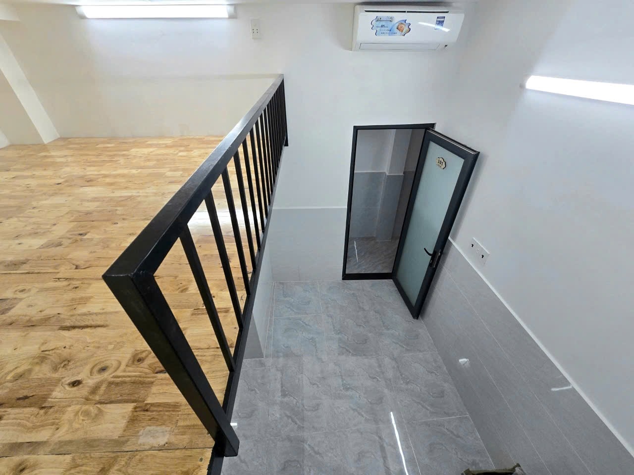 Phòng trọ Duplex 20m2 tại Jinjoo Home Trần Văn Ðang - Quận 3 - Phòng ngủ