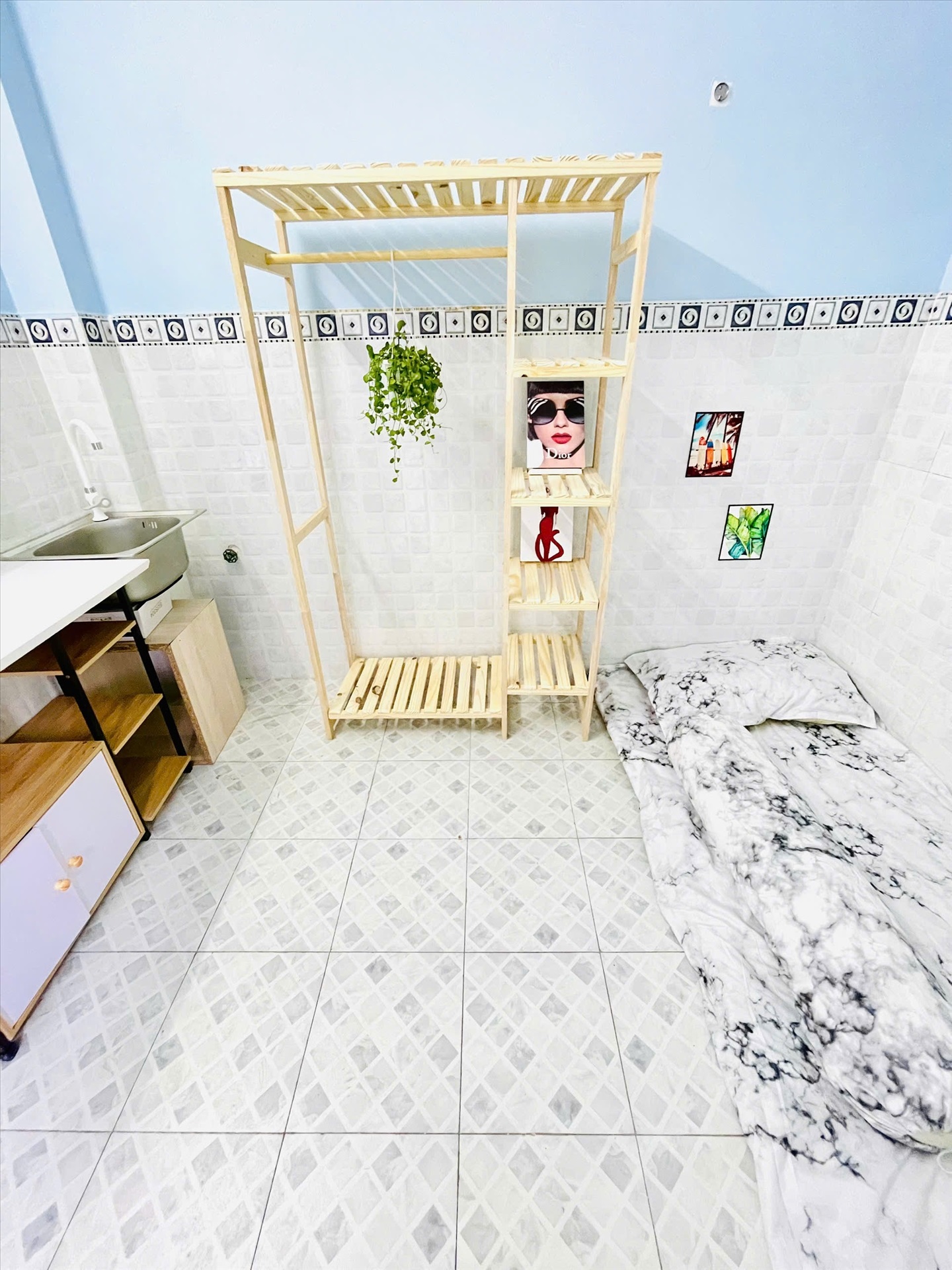 Phòng trọ Studio 15m2 tại Sunhome Phan Văn Trị - Gò Vấp - Phòng ngủ