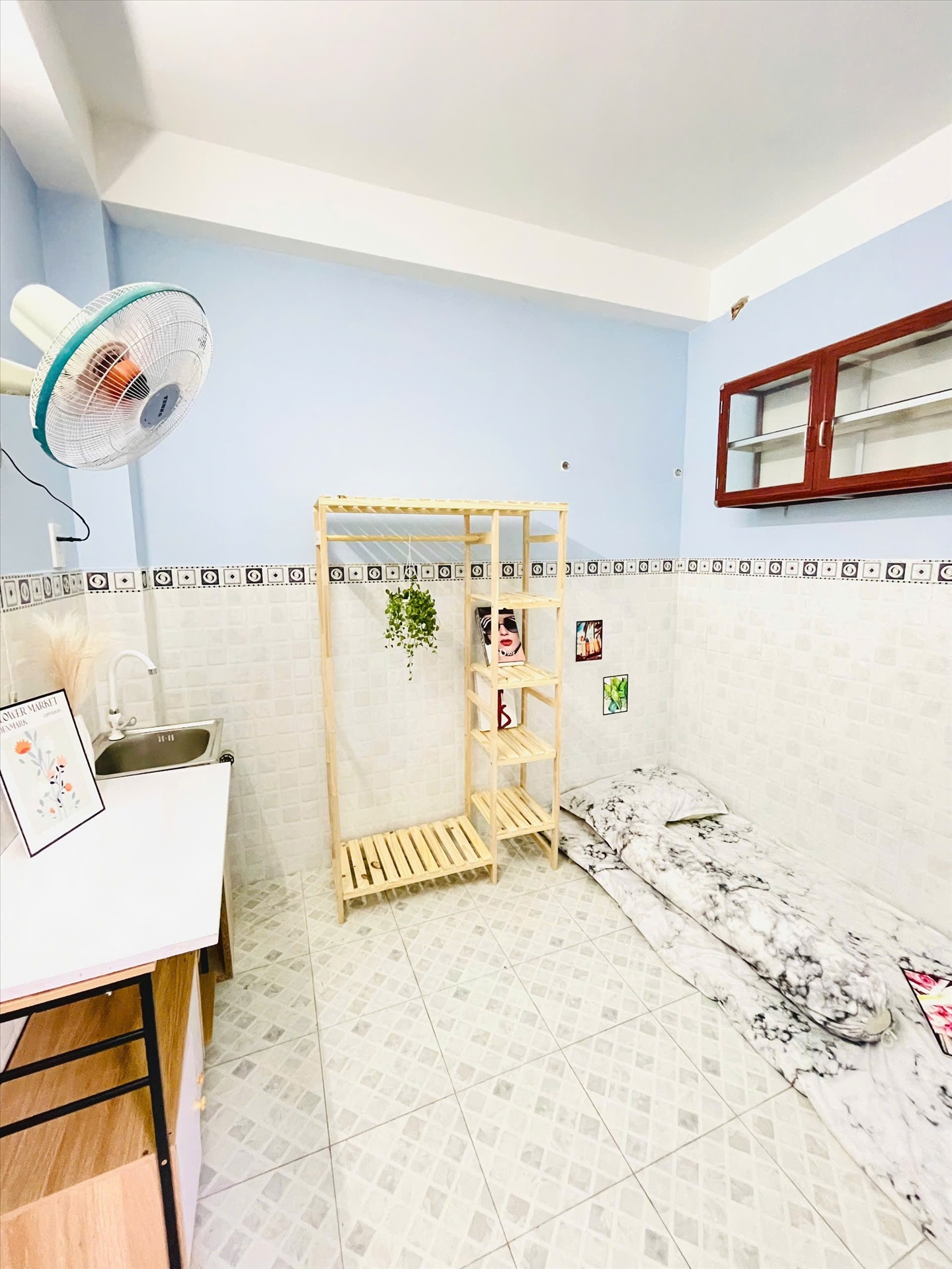 Phòng trọ Studio 15m2 tại Sunhome Phan Văn Trị - Gò Vấp - Phòng ngủ