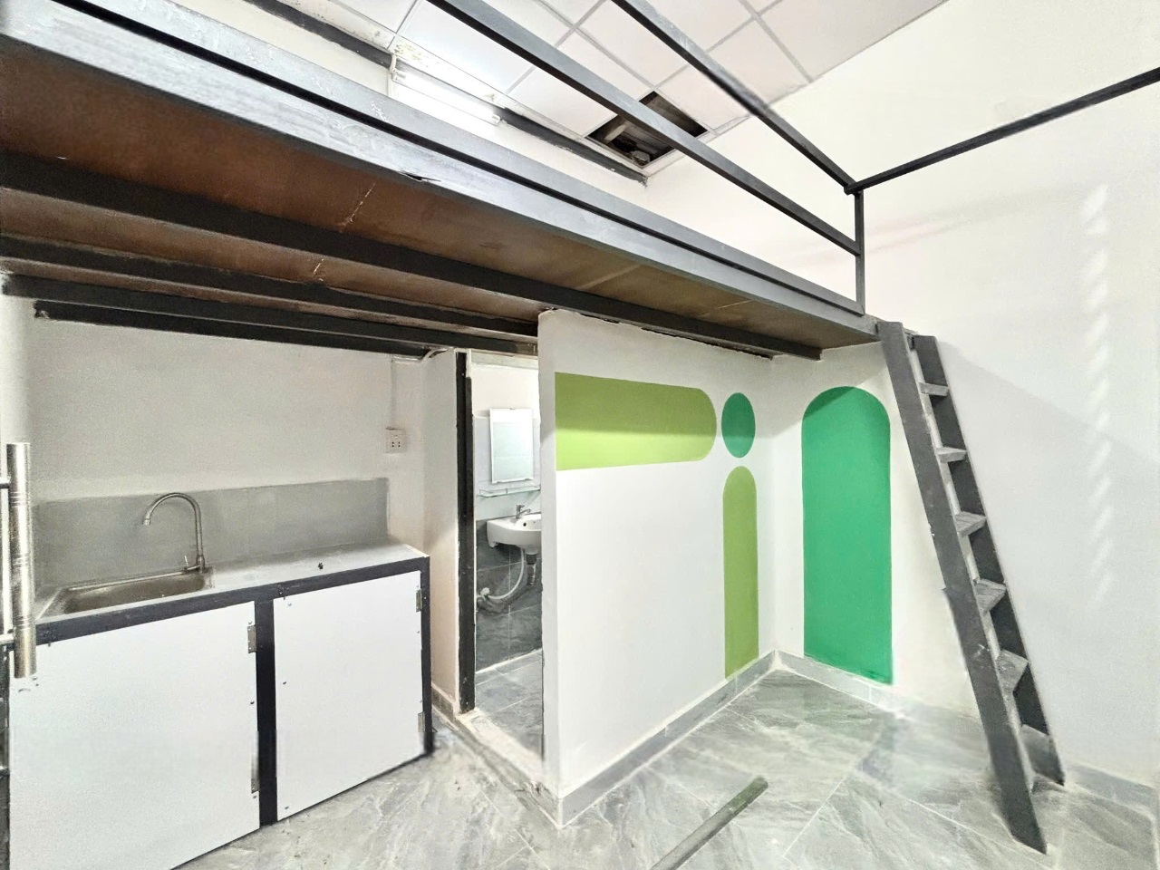 Phòng trọ Duplex 20m2 tại TV Home Quang Trung - Gò Vấp - Phòng khách