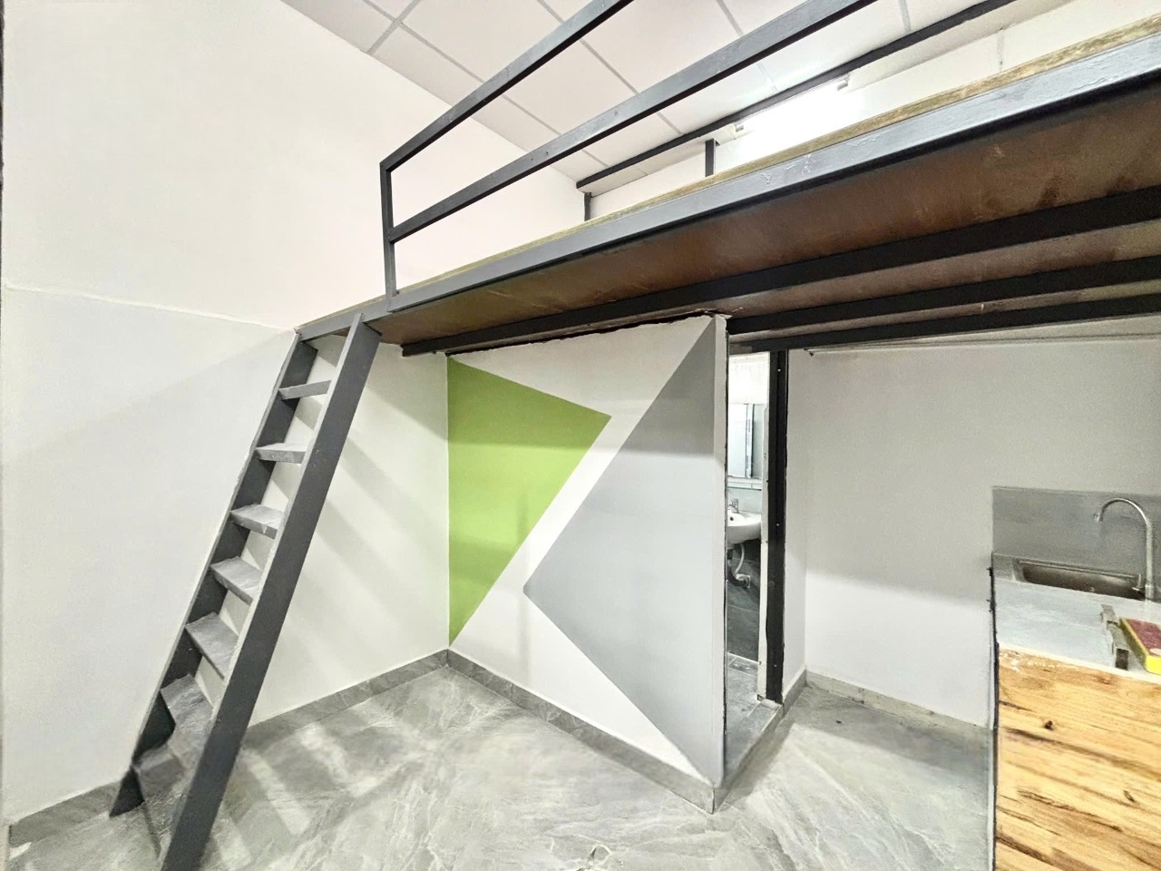 Phòng trọ Duplex 20m2 tại TV Home Quang Trung - Gò Vấp - Phòng khách