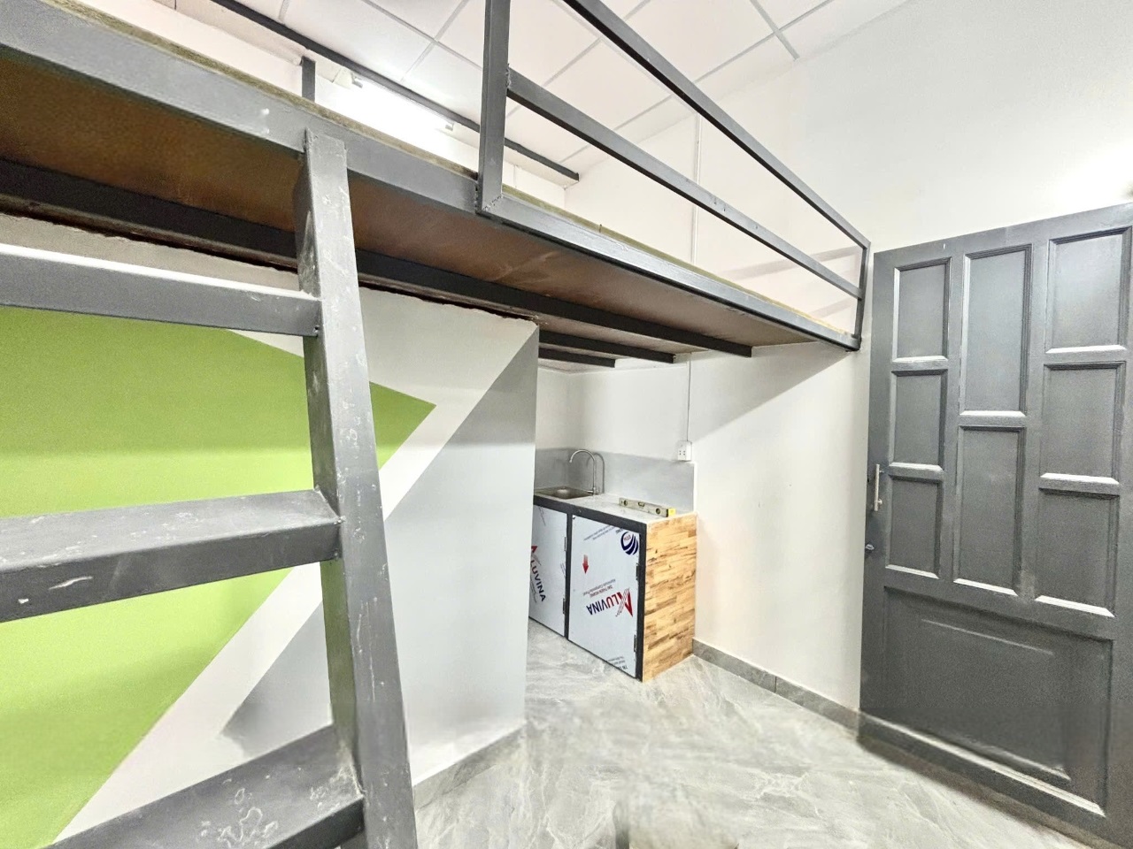 Phòng trọ Duplex 20m2 tại TV Home Quang Trung - Gò Vấp - Phòng khách