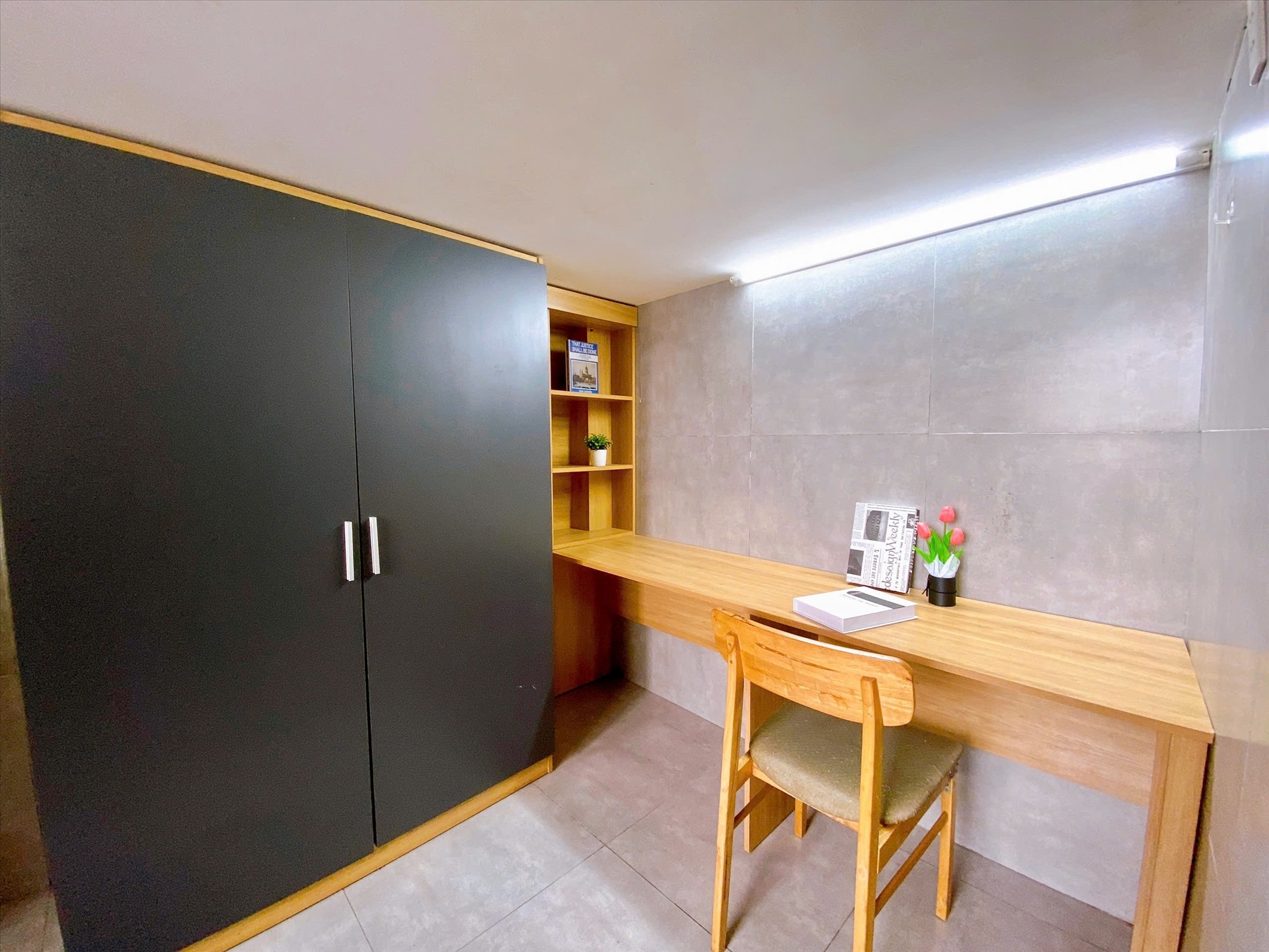 Phòng trọ Duplex 20m2 tại Cozy Home 1 Đường số 1 - Gò Vấp - Góc làm việc