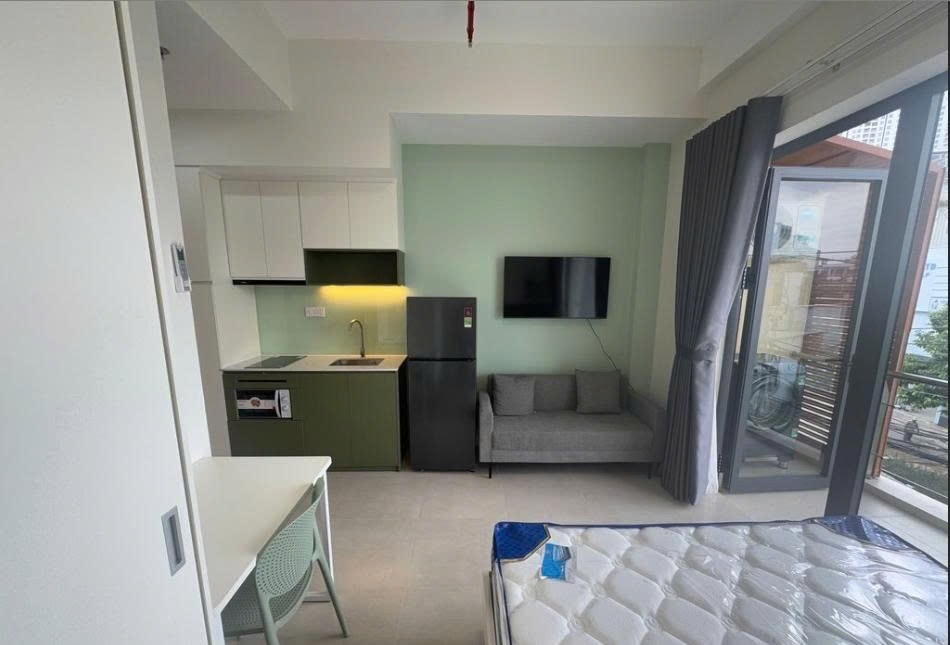 Phòng trọ Studio 25m2 tại PTC House 5 Trần Xuân Soạn - Quận 7 - Phòng ngủ