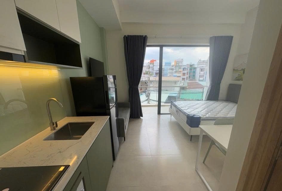 Phòng trọ Studio 25m2 tại PTC House 5 Trần Xuân Soạn - Quận 7 - Phòng bếp