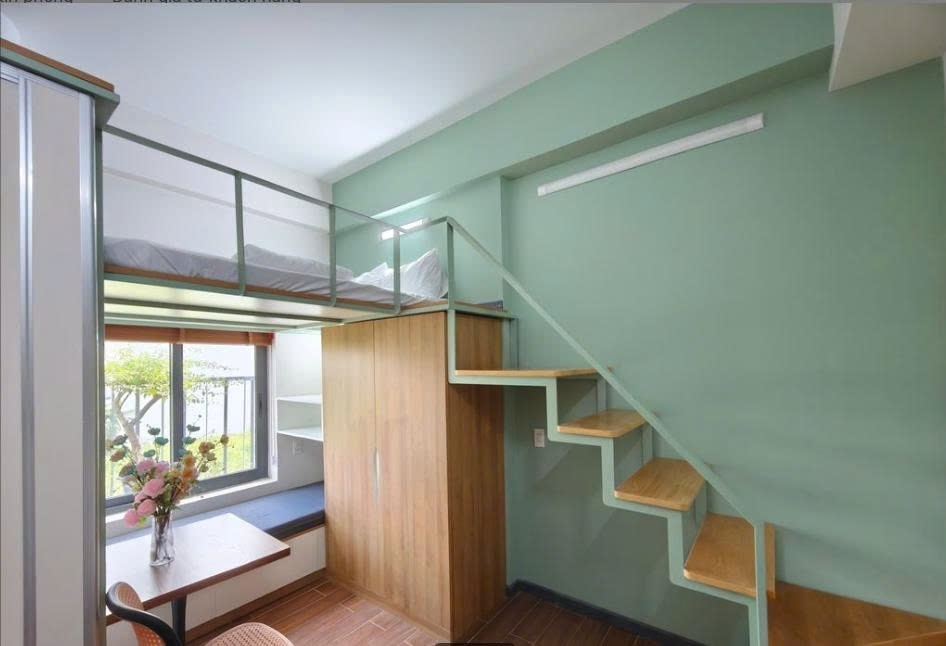 Phòng trọ Duplex 14m2 tại PTC House 3 Võ Văn Hát - Quận 9 - Phòng khách