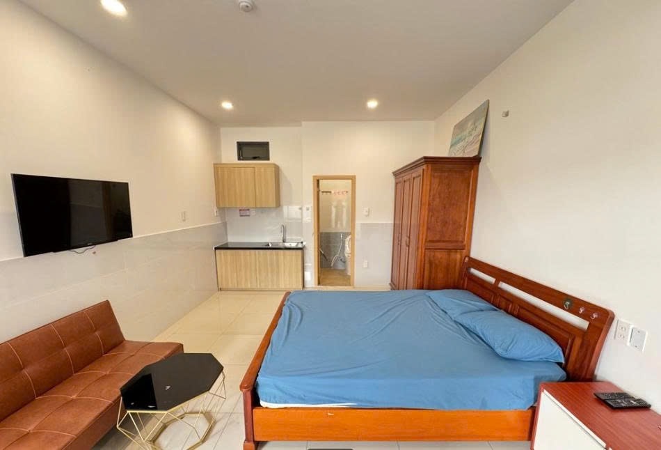 Phòng trọ Studio 40m2 tại PTC House Vạn Kiếp - Bình Thạnh - Phòng ngủ