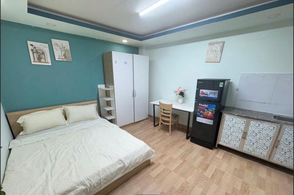 Phòng trọ Studio 22m2 tại PTC House 1 Đường số 7 - Quận 2 - Phòng ngủ