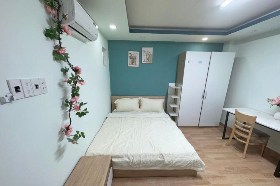Phòng trọ Studio 22m2 tại PTC House 1 Đường số 7 - Quận 2 - Phòng ngủ