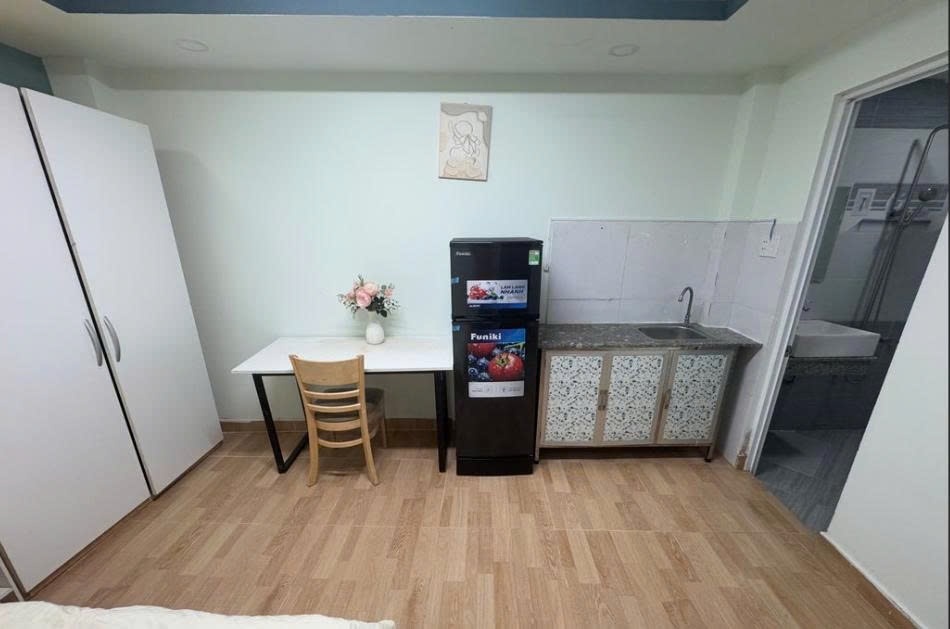 Phòng trọ Studio 22m2 tại PTC House 1 Đường số 7 - Quận 2 - Phòng bếp