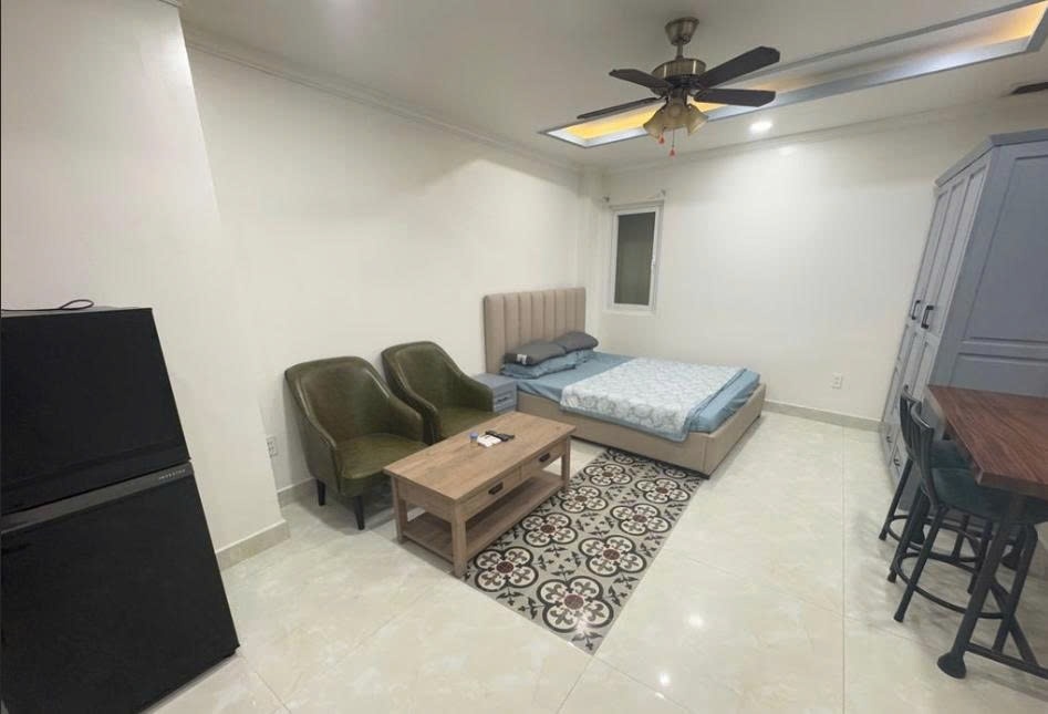 Phòng trọ Studio 35m2 tại PTC House 2 Nguyễn Công Hoan - Phú Nhuận - Phòng ngủ