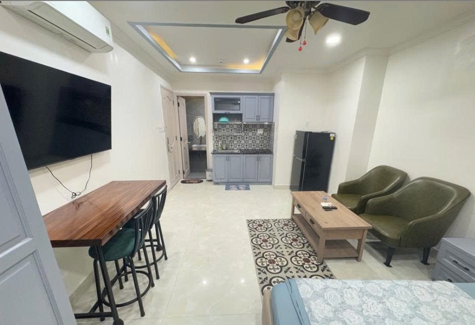 Phòng trọ Studio 35m2 tại PTC House 2 Nguyễn Công Hoan - Phú Nhuận - Phòng ngủ