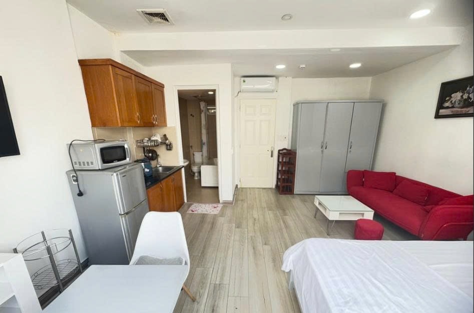 Phòng trọ Studio 30m2 tại PTC House 1 Phạm Viết Chánh - Bình Thạnh - Phòng ngủ