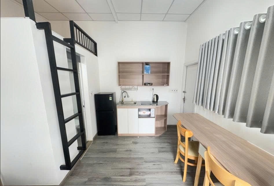 Phòng trọ Studio 35m2 tại PTC House 1 Nguyễn Gia Trí - Bình Thạnh - Phòng bếp