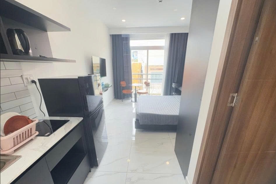 Phòng trọ Studio 30m2 tại PTC House Huyền Quang - Quận 1 - Phòng bếp