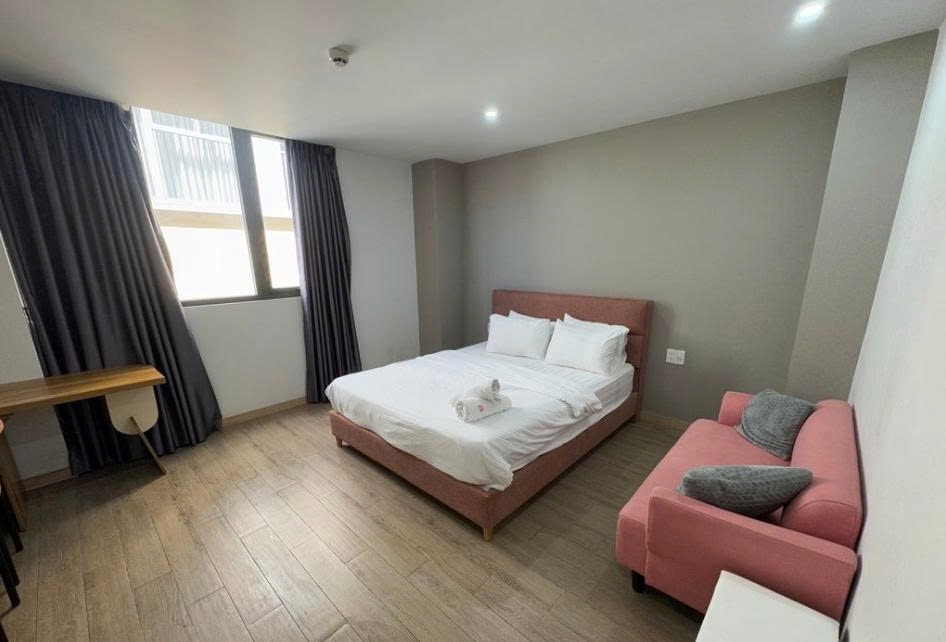 Phòng trọ Studio 28m2 tại PTC House Phổ Quang - Tân Bình - Phòng ngủ