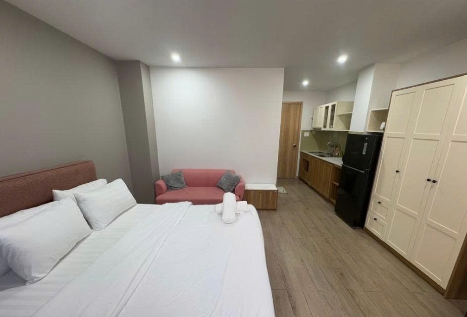Phòng trọ Studio 28m2 tại PTC House Phổ Quang - Tân Bình - Phòng ngủ
