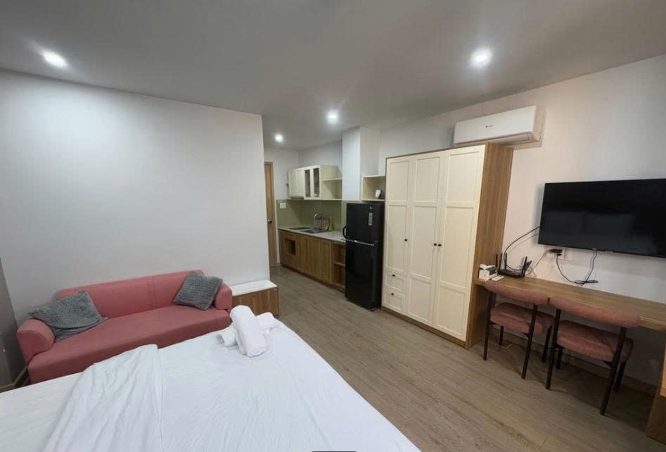 Phòng trọ Studio 28m2 tại PTC House Phổ Quang - Tân Bình - Phòng ngủ