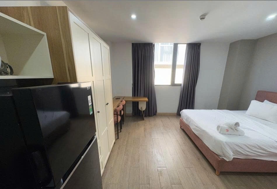 Phòng trọ Studio 28m2 tại PTC House Phổ Quang - Tân Bình - Phòng ngủ