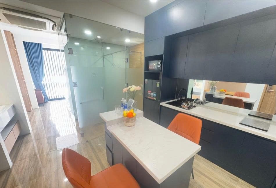 Phòng trọ Studio 30m2 tại PTC House 2 Hoàng Việt - Tân Bình - Phòng bếp