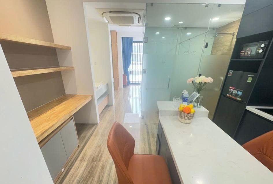 Phòng trọ Studio 30m2 tại PTC House 2 Hoàng Việt - Tân Bình - Phòng bếp
