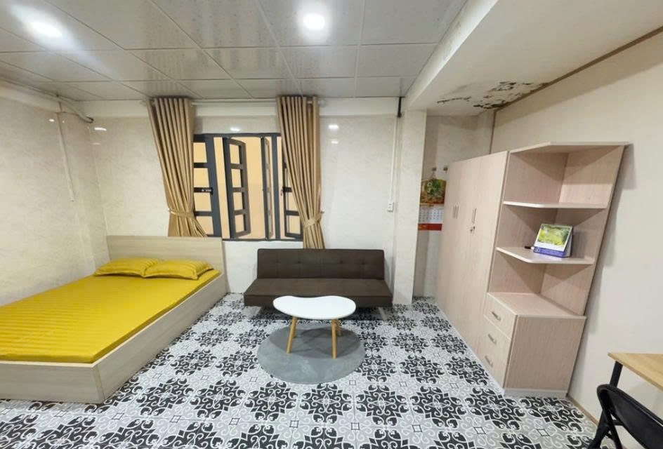Phòng trọ Studio 30m2 tại PTC House Bùi Thị Xuân - Tân Bình - Phòng khách