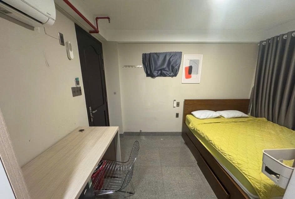 Phòng trọ Studio 16m2 tại PTC House 1 Yên Thế - Tân Bình - Phòng ngủ