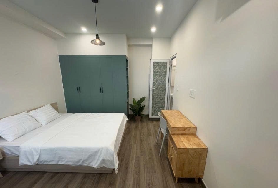 Phòng trọ Studio 30m2 tại Space Home Huỳnh Khương Ninh - Quận 1 - Phòng ngủ